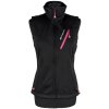 Dámská černá softshellová vesta s kapucí ALPINE PRO S
