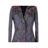 Extravagantní dámský bavlněný kabát s květinovým vzorem Veronica Damiani M