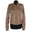 KOŽENÁ dámská hnědá bunda CAMAIEU M