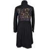Extravagantní dámský černý kabát 10/36