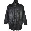 KOŽENÁ pánská černá měkká bunda na zip CERO 60