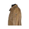 KOŽENÁ dámská hnědá bunda na zip GIPSY XL