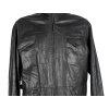 KOŽENÁ pánská černá zateplená bunda na zip Jinglers M