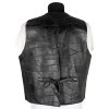 KOŽENÁ pánská černá vesta XL/XXL