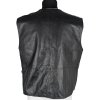 KOŽENÁ pánská černá vesta na zip XL/XXL