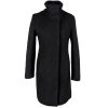 Vlněný (50%) dámský černý kabát na zip Reserved 8/36