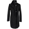 Vlněný (50%) dámský černý kabát na zip Reserved 8/36