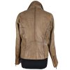 KOŽENÁ dámská hnědá bunda na zip David Moore M