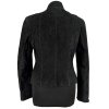 KOŽENÁ dámská černá semišová bunda na zip NEXT M