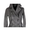 KOŽENÝ dámský šedý křivák Side Leather S