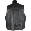 KOŽENÁ pánská černá vesta 56