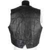 KOŽENÁ pánská černá vesta XL/XXL