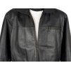 KOŽENÁ pánská černá bunda na zip KKM XL