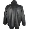 KOŽENÁ pánská černá bunda na zip KKM XL