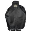 KOŽENÁ pánská černá bunda na zip KKM XL
