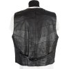 KOŽENÁ pánská černá vesta XL