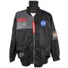 Pánský černý NASA bomber XXXL