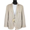 Bavlněné/lněné pánské béžové sako Camel Active XXXXL