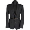 Pánské sako pro ženy - vlněné (55%) černé S