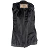 KOŽENÁ dámská černá vesta s páskem M
