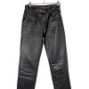 KOŽENÉ dámské černé kalhoty M
