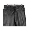 KOŽENÉ dámské černé kalhoty L