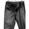 KOŽENÉ dámské černé kalhoty L