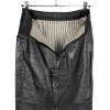 KOŽENÁ dámská černá sukně 36