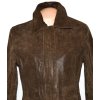 KOŽENÁ dámská hnědá bunda na zip DONNA L 2