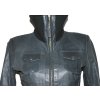 KOŽENÁ dámská šedá měkká bunda na zip VERO MODA M 2