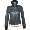 KOŽENÁ dámská šedá měkká bunda na zip VERO MODA M
