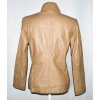 KOŽENÉ dámské měkké béžové sako 10/36 3