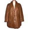 KOŽENÝ dámský hnědý měkký kabát GERRY WEBER XXXXL/54