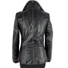 KOŽENÁ dámská černá zateplená bunda na zip GIPSY XS
