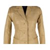 KOŽENÉ dámské hnědé sako Calypso XS