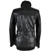 KOŽENÝ dámský černý měkký kabát s páskem KARA 36