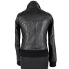 KOŽENÁ dámská černá bunda na zip MANGO XS