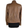 KOŽENÁ dámská hnědá bunda na zip YESSICA M