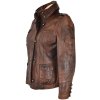 KOŽENÁ dámská hnědá bunda CCMK M