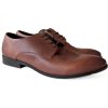 Kožené pánské hnědé společenské boty Lasocki 43