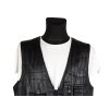 Kožená pánská černá vesta   XXL*
