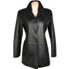 KOŽENÝ dámský černý měkký kabát William & Delvin XXL