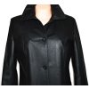 KOŽENÝ dámský měkký černý kabát WILLIAM & DELVIN M