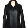 KOŽENÝ dámský měkký černý kabát WILLIAM & DELVIN M