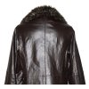 KOŽENÝ dámský hnědý kabát s kožíškem 10/38 4