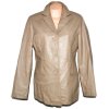 KOŽENÝ dámský béžový měkký kabát Different L