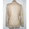 KOŽENÁ dámská béžová měkká bunda na zip SNAP SHOT L 5