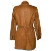 KOŽENÝ dámský hnědý měkký kabát TCM 16/42 4
