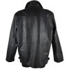 KOŽENÁ pánská černá zateplená bunda na zip CERO L