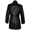 KOŽENÝ dámský černý kabát CERO 3